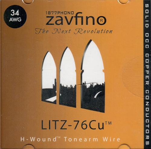 Zavfino 1877 Litz-76Cu interne toonarmbekabeling